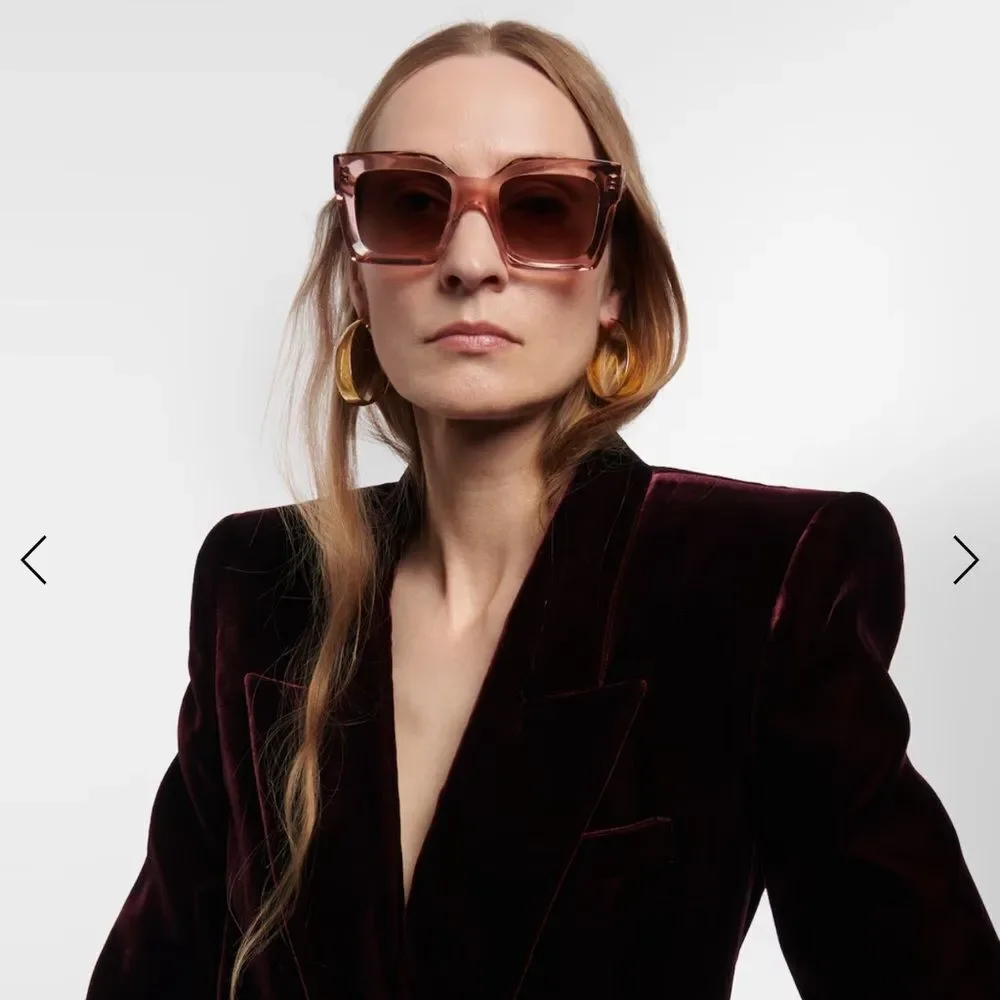 Celine Transparent Square Sunglasses
